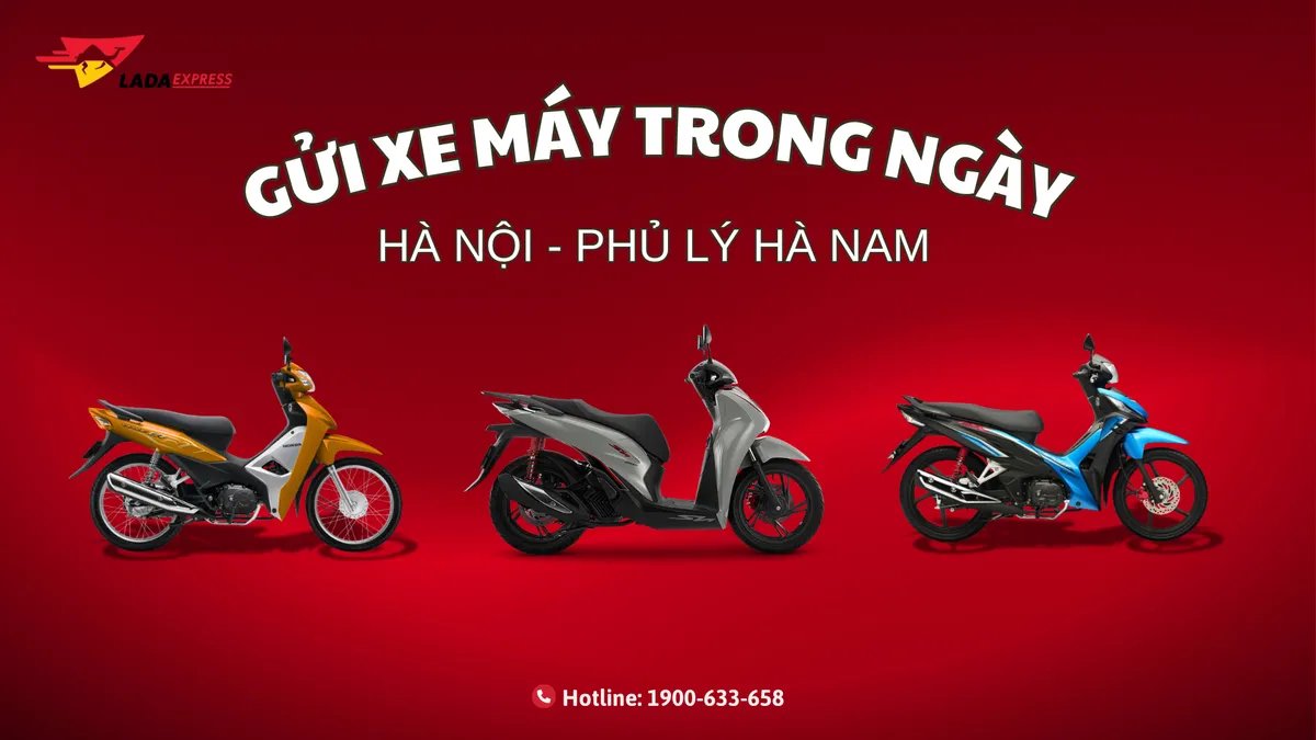 Gửi xe máy Hà Nội - Phủ Lý Hà Nam trong ngày