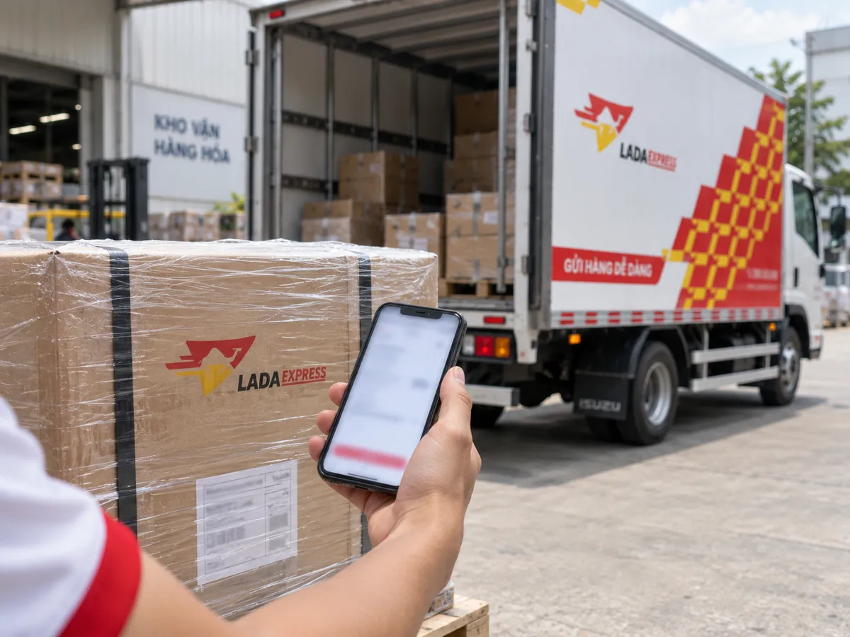 Cách tạo đơn gửi hàng trên App LADA Express từng bước