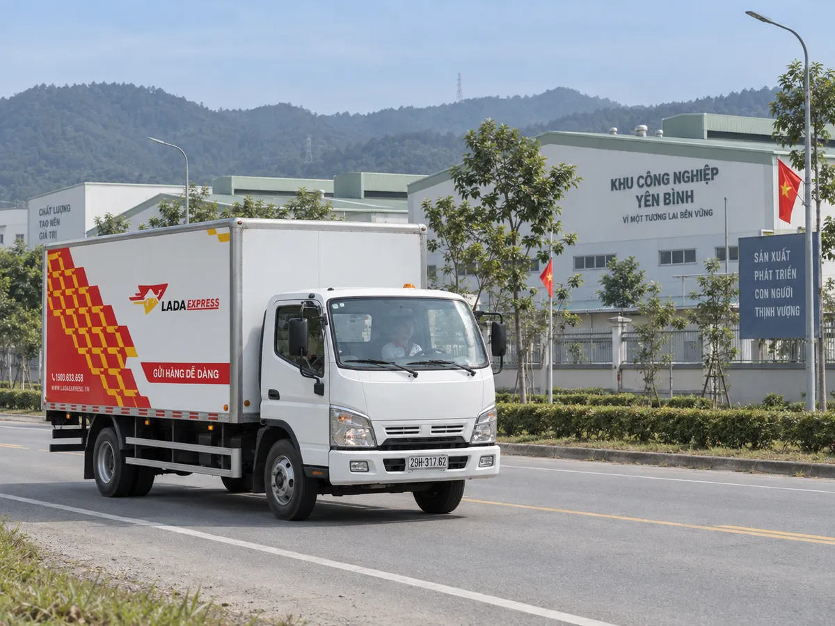 Gửi hàng Hà Nội đi Phổ Yên, KCN Yên Bình bằng xe tải