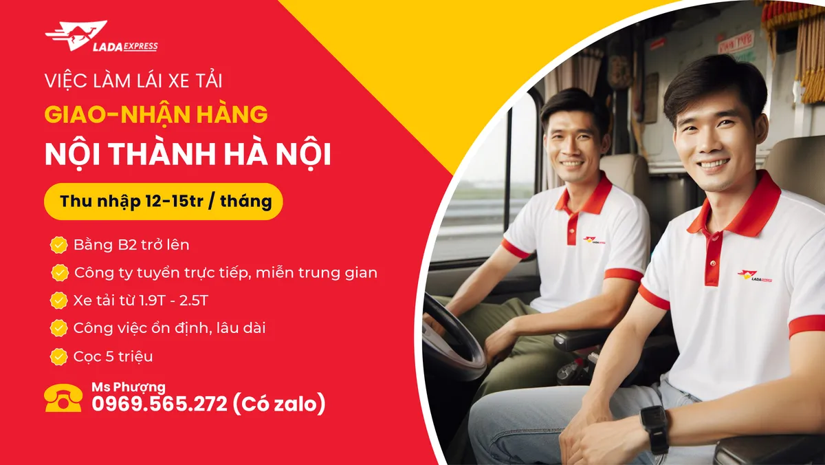 Việc làm lái xe tại Hà Nội - Đi làm ngay